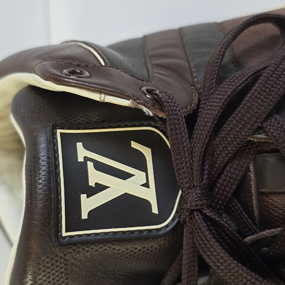 Louis Vuitton Mens Size 11 High Top Brown Sneaker - Picture 6 of 14